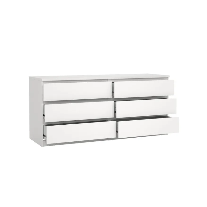 Ladekast Luna Wit - 154x71x50 cm