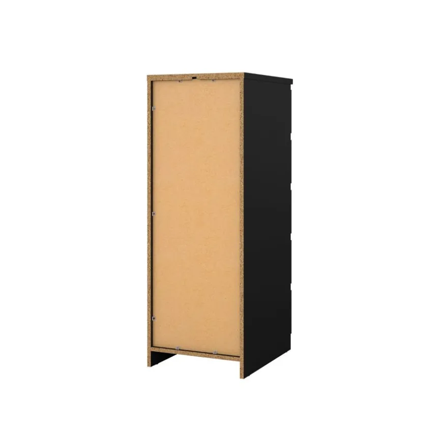 Ladekast Luna Zwart - 41x112x50 cm