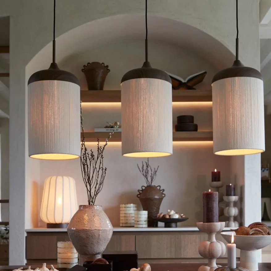 Light & Living Hanglamp Dania Bruin - 3 x E27 - 90 cm breed