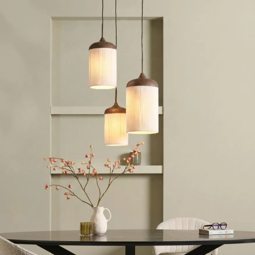 Light & Living Hanglamp Danialo Bruin - 3 x E27 - Ø 35 cm