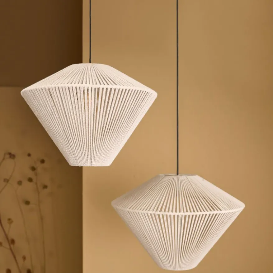 Light & Living Hanglamp Felida Crème - E27 - Ø 53 cm