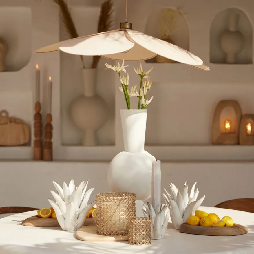 Light & Living Hanglamp Fyano Zand - E27 - 79x79 cm