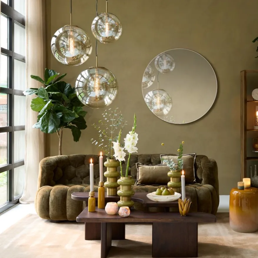 Light & Living Hanglamp Medina Transparant - E27 - Ø 40 cm