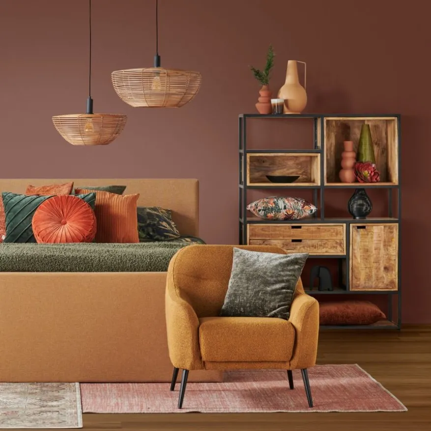 Light & Living Hanglamp Milan Naturel - E27 - Ø 50 cm