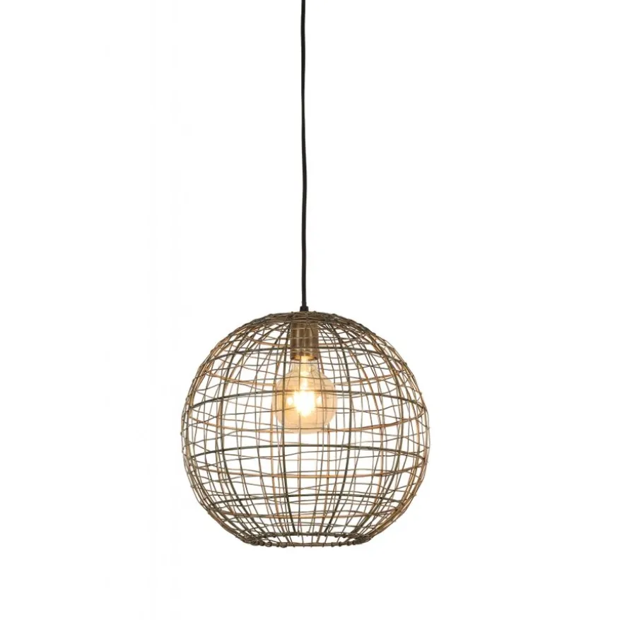 Light & Living Hanglamp Mirana Brons - E27 - Ø 35 cm