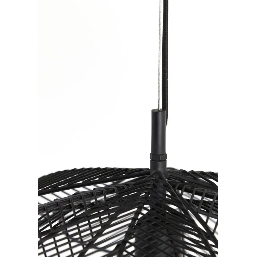 Light & Living Hanglamp Pavas Zwart - E27 - Ø 54 cm