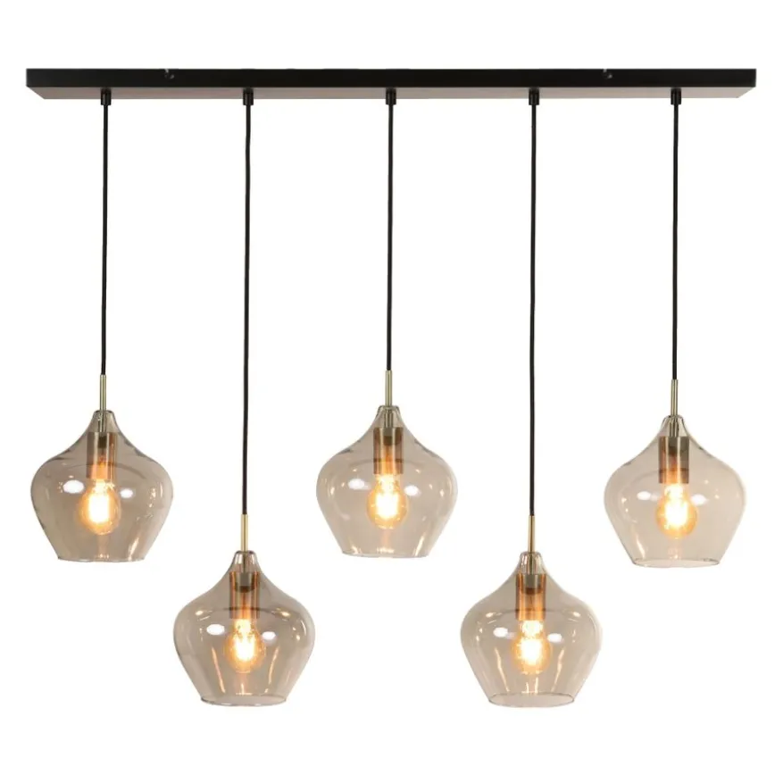 Light & Living Hanglamp Rakel Brons - 5 x E27 - 104 cm breed