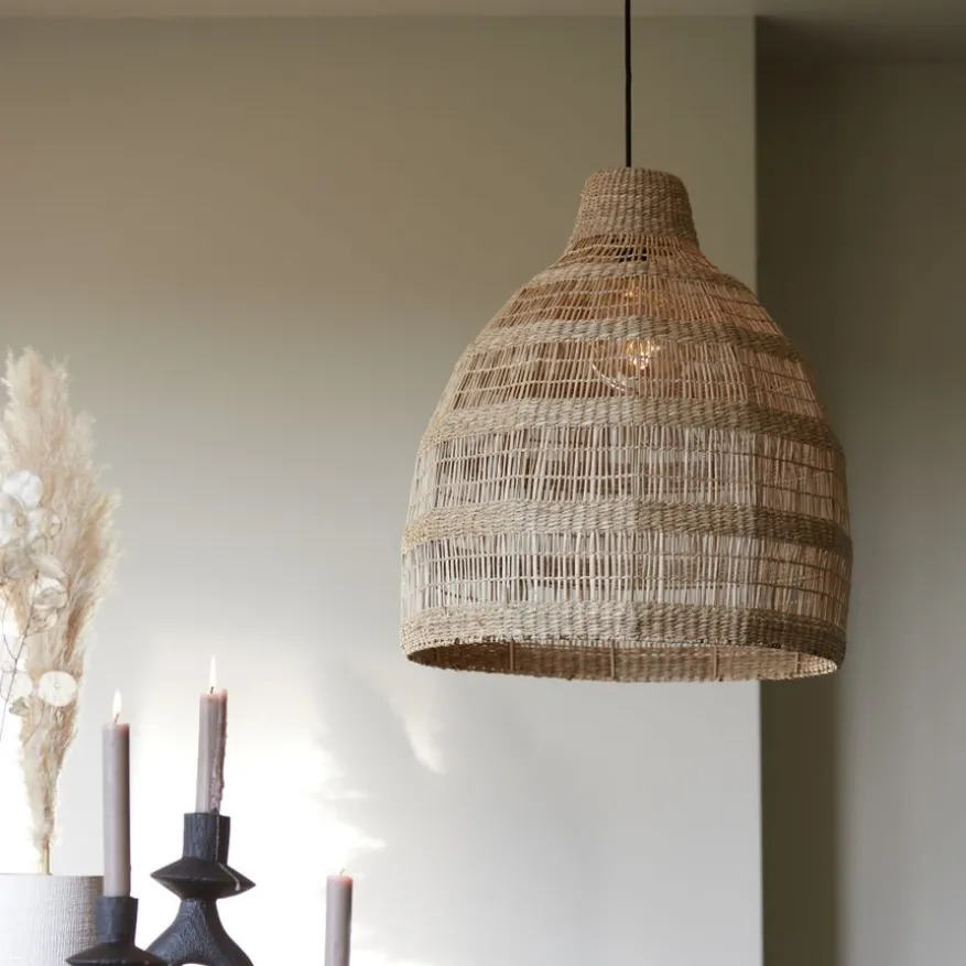 Light & Living Hanglamp Sagar Naturel - E27 - 57 cm hoog