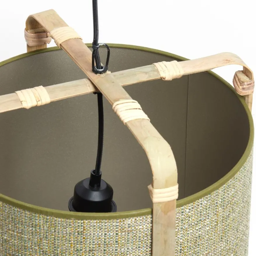 Light & Living Hanglamp Sendai Groen - E27 - Ø 27 cm