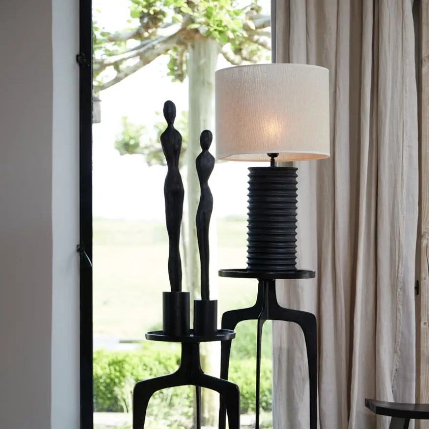 Light & Living Lampenkap Breska Beige - 40x30x40 cm