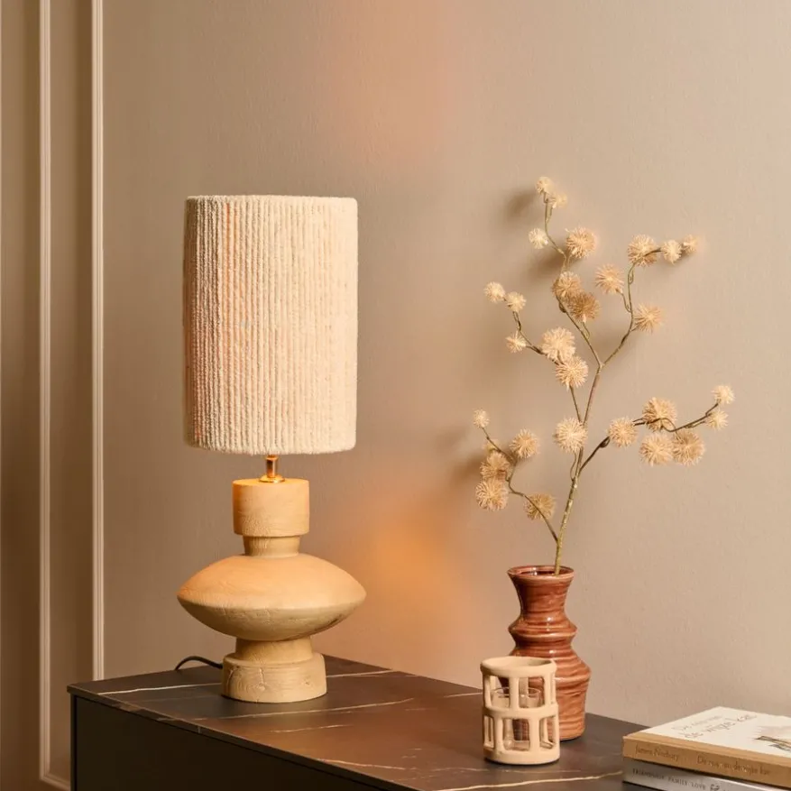 Light & Living Lampenkap Medana Crème - 25x36x25 cm