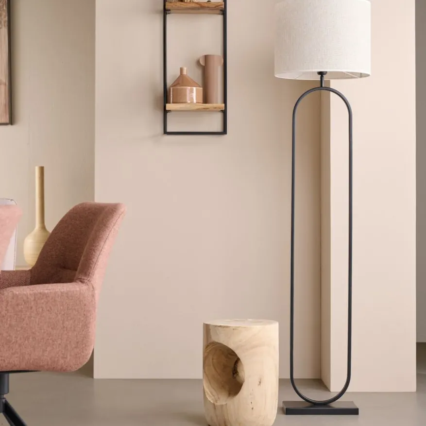 Light & Living Lampenvoet Jamiri Zwart - E27 - 142 cm hoog