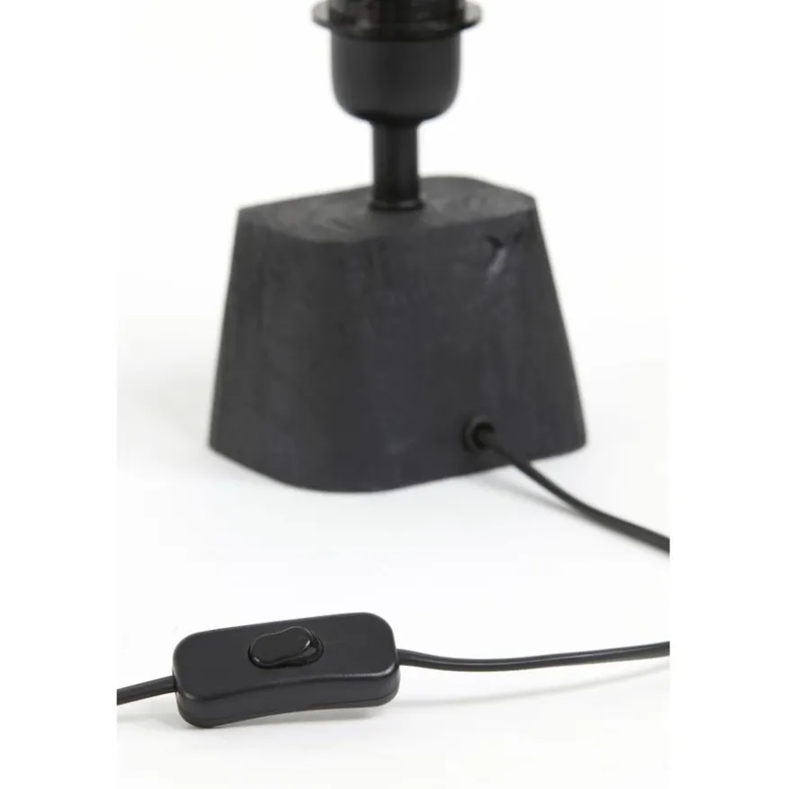 Light & Living Lampenvoet Kardan Zwart - E27 - 21 cm hoog