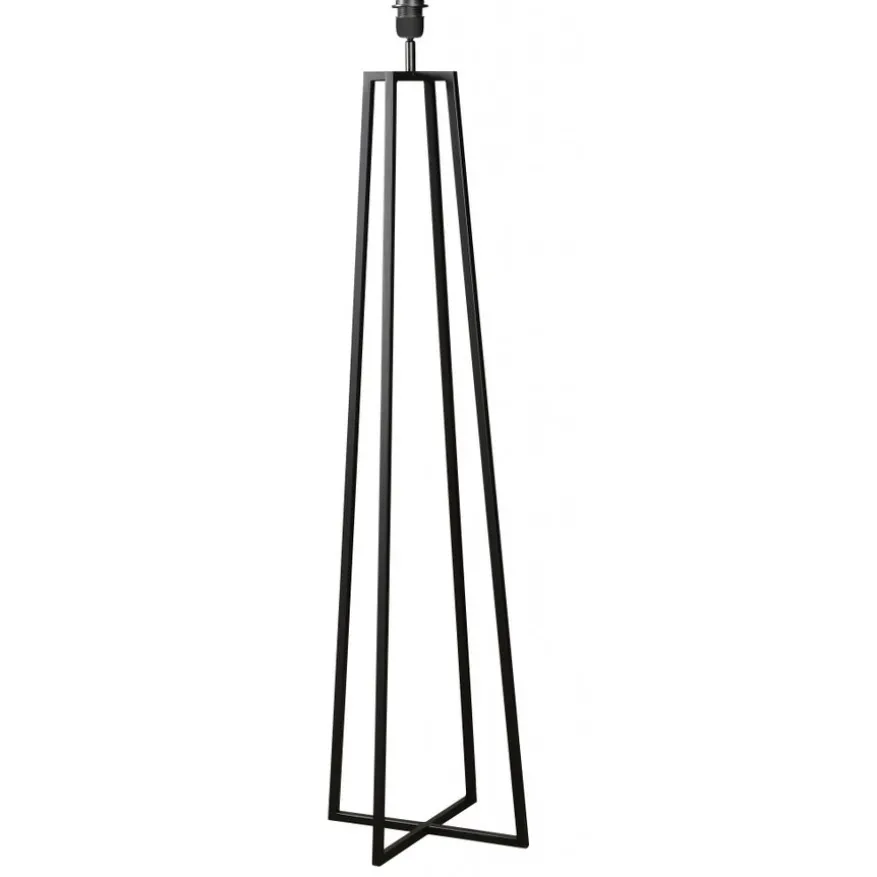 Light & Living Lampenvoet Miley Zwart - E27 - 130 cm hoog