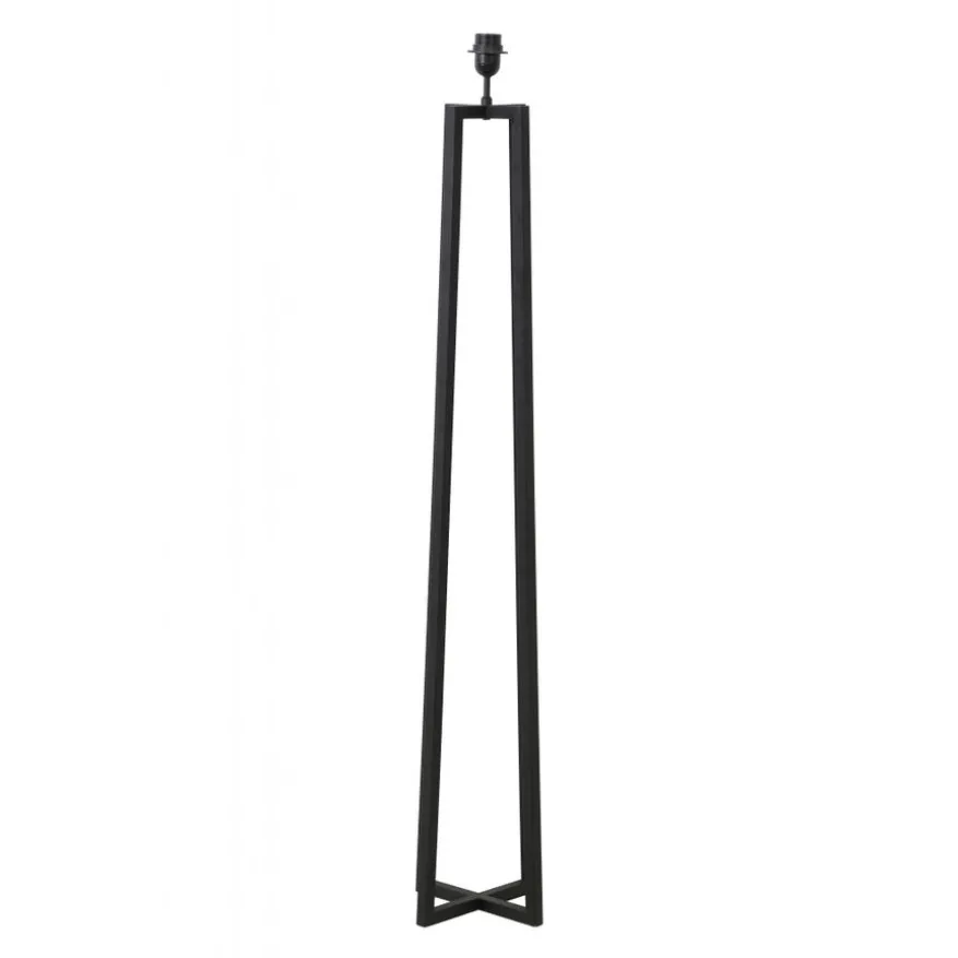 Light & Living Lampenvoet Miley Zwart - E27 - 130 cm hoog