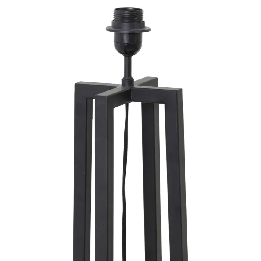 Light & Living Lampenvoet Miley Zwart - E27 - 130 cm hoog