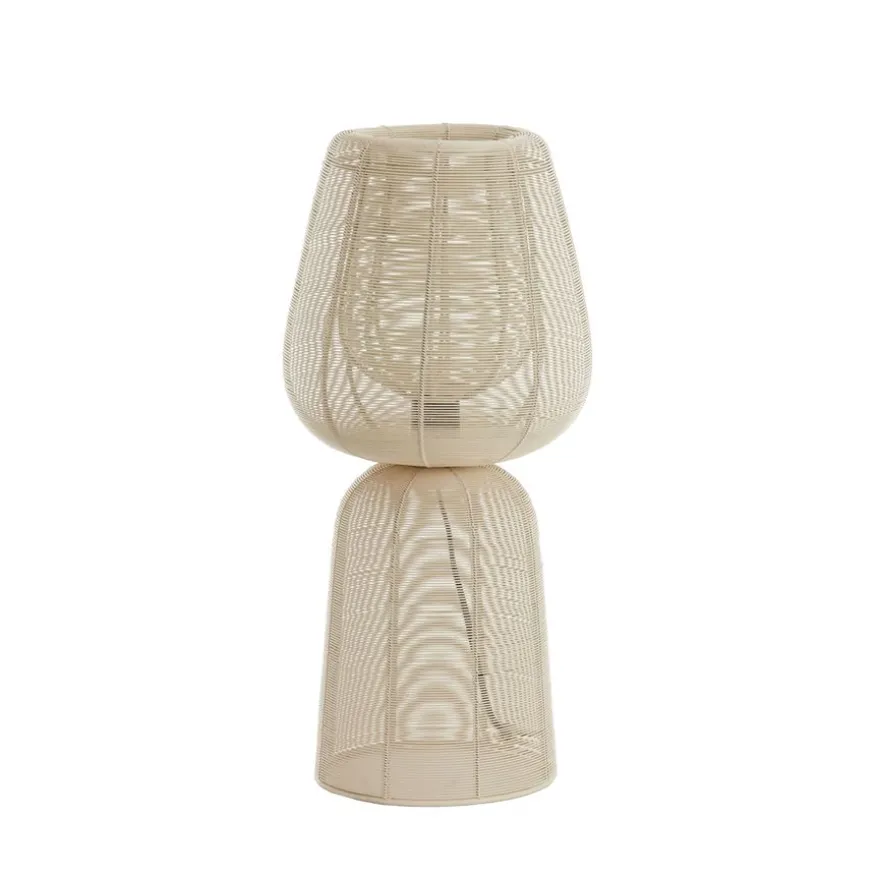 Light & Living Tafellamp Aboso Crème - E27 - 54 cm hoog