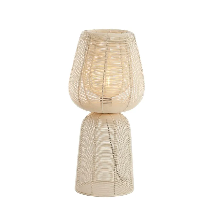 Light & Living Tafellamp Aboso Crème - E27 - 54 cm hoog