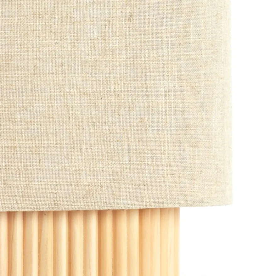 Light & Living Tafellamp Laslo Naturel - E27 - 45 cm hoog