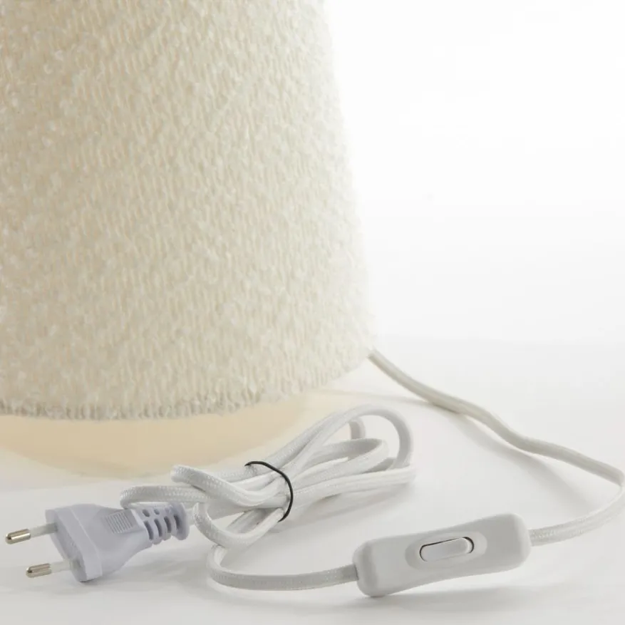 Light & Living Tafellamp Mikkel Crème - E27 - 58 cm hoog