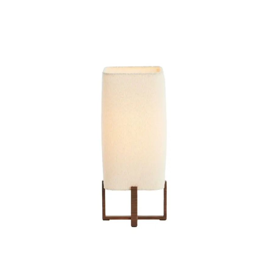 Light & Living Tafellamp Wyn Crème / Bruin - E27 - 39 cm hoog