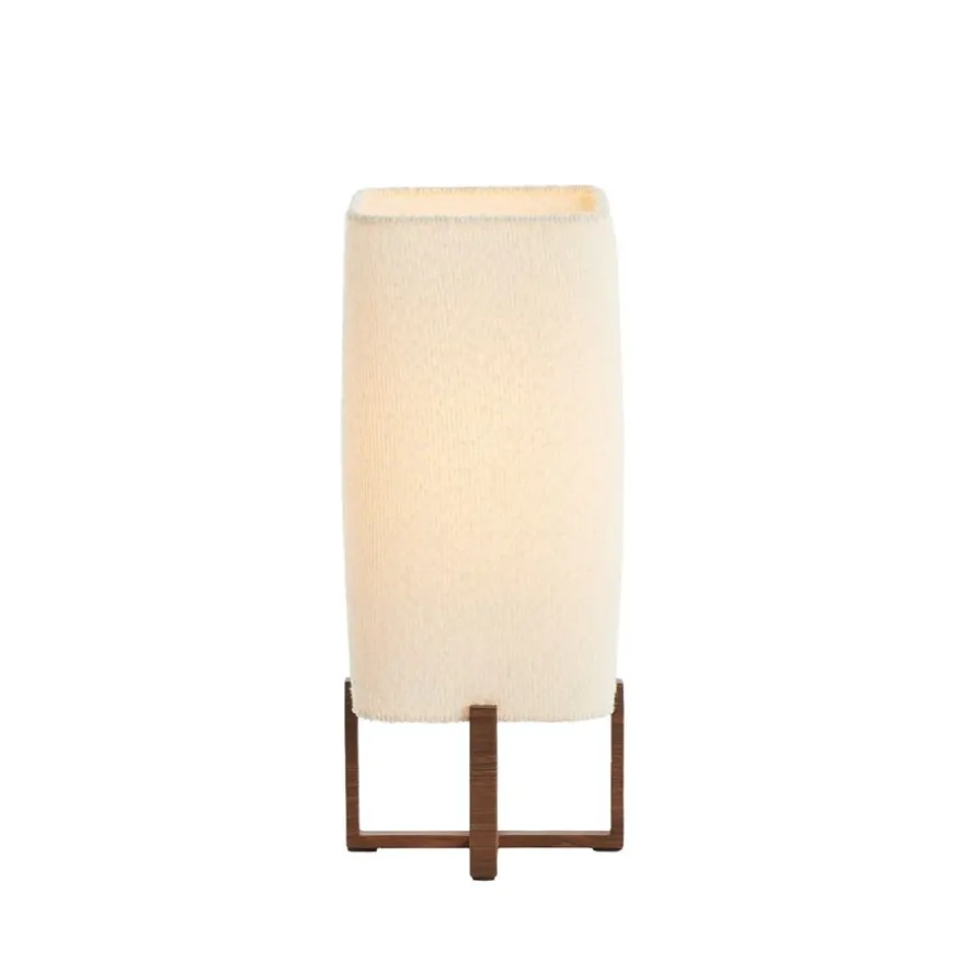 Light & Living Tafellamp Wyn Crème / Bruin - E27 - 51 cm hoog