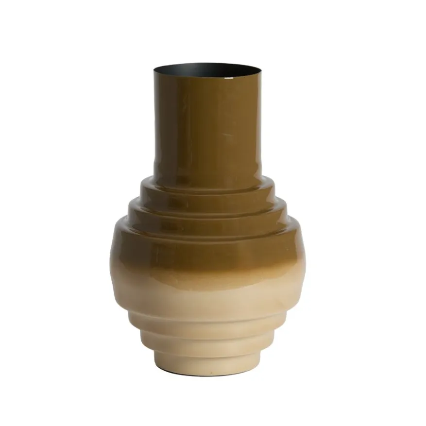 Light & Living Vaas Carima Bruin - 36 cm hoog