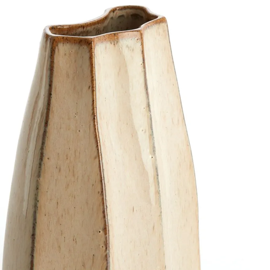 Light & Living Vaas Chiado Beige - 35 cm hoog
