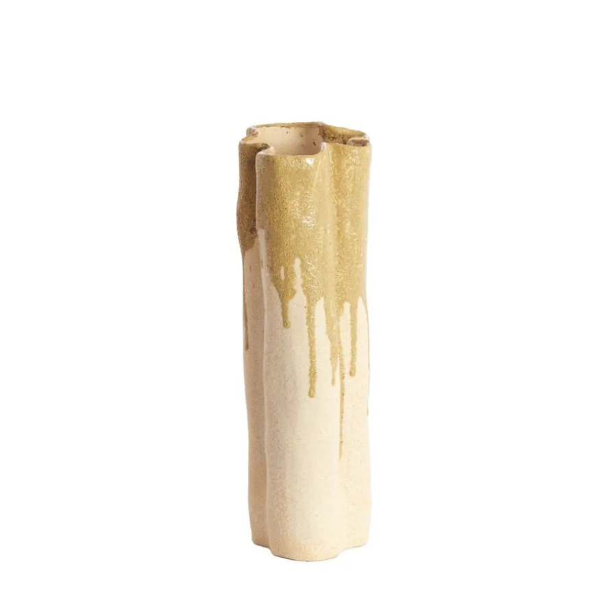Light & Living Vaas Flovilla Olijfgroen - 30 cm hoog