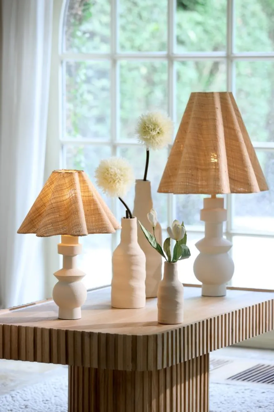 Light & Living Vaas Sesto Crème - 20 cm hoog