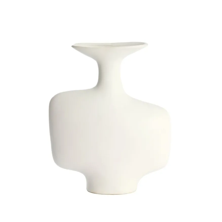 Light & Living Vaas Trovo Wit - 36 cm