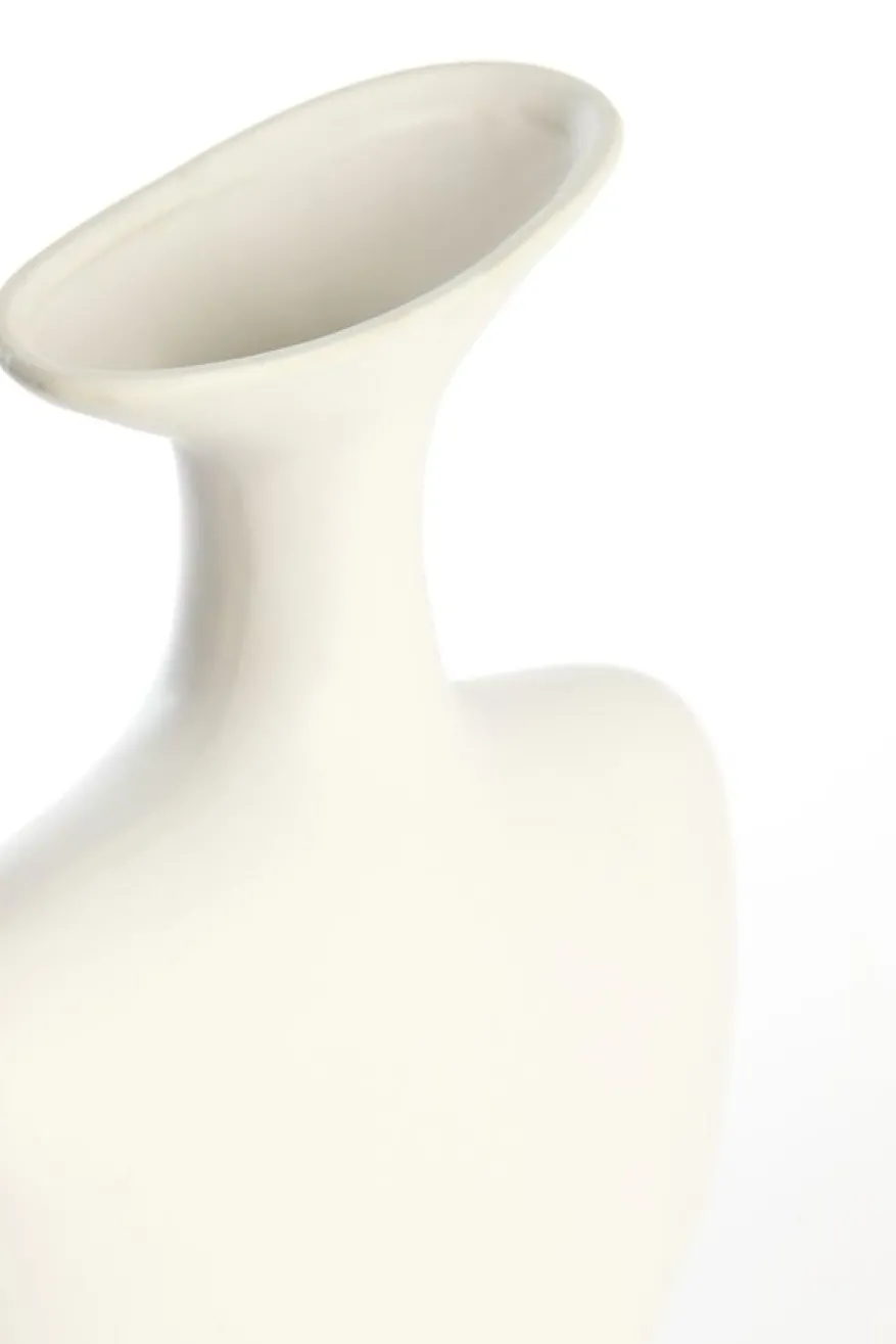 Light & Living Vaas Trovo Wit - 36 cm