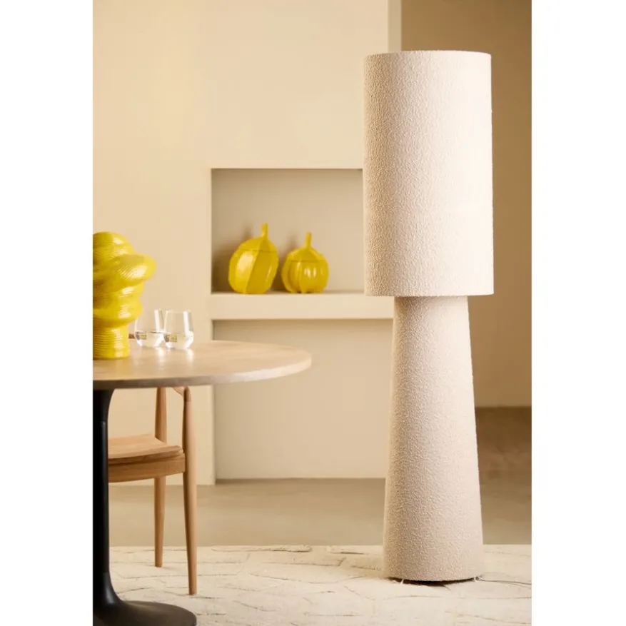 Light & Living Vloerlamp Mikkel Crème - E27 - 165 cm hoog