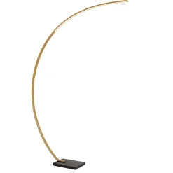 Lucide Booglamp Curve Goud - LED - 192 cm hoog