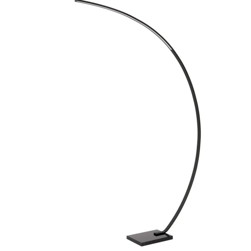 Lucide Booglamp Curve Zwart - LED - 192 cm hoog