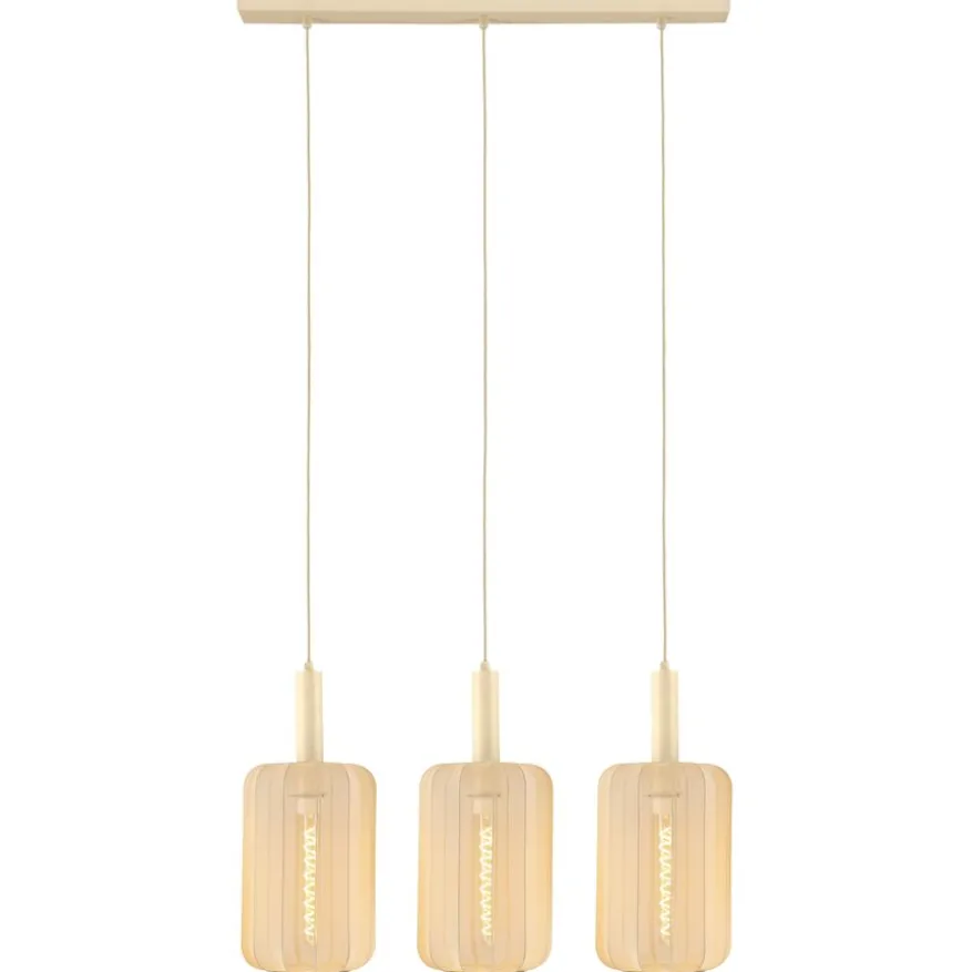 Lucide Hanglamp Corina Beige - 3 x E27 - 90 cm breed