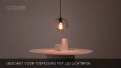 Lucide Hanglamp Danza Zwart - E27 - Ø 25 cm