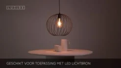 Lucide Hanglamp Danza Zwart - E27 - Ø 40 cm