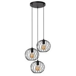 Lucide Hanglamp Danza Zwart - 3 x E27 - Ø 50 cm