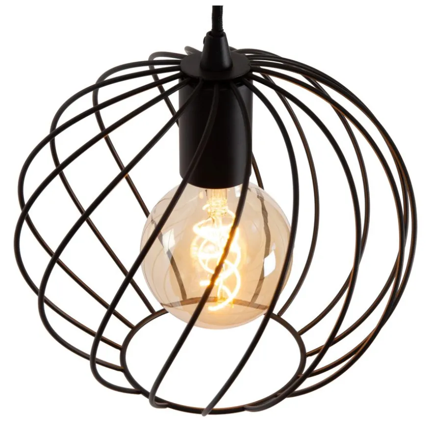Lucide Hanglamp Danza Zwart - 3 x E27 - Ø 50 cm