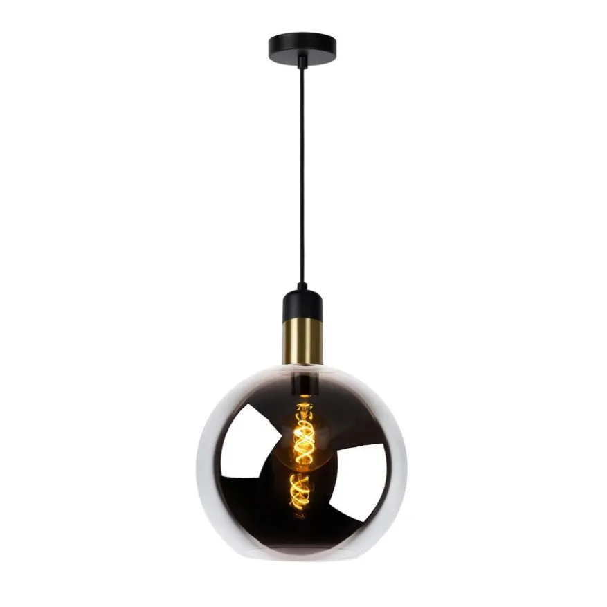 Lucide Hanglamp Julius Zwart - E27 - Ø 28 cm