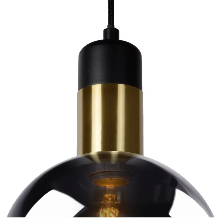 Lucide Hanglamp Julius Zwart - E27 - Ø 28 cm