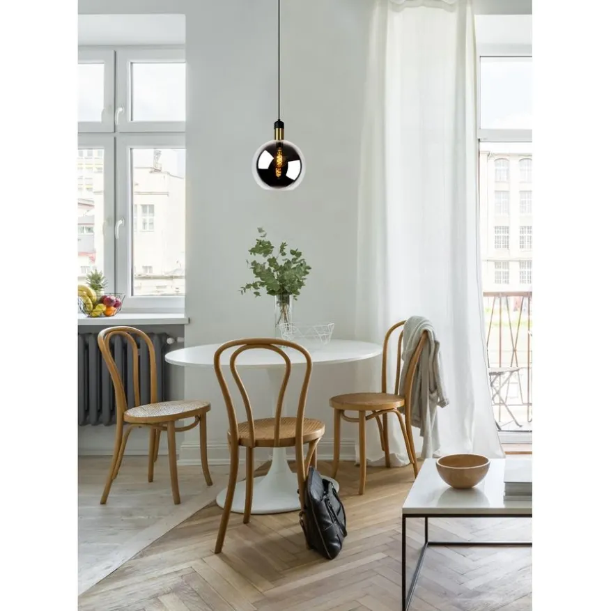 Lucide Hanglamp Julius Zwart - E27 - Ø 28 cm