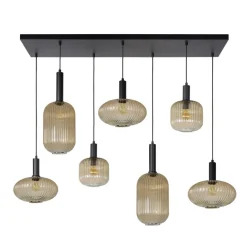 Lucide Hanglamp Maloto Goud - 7 x E27 - 150 cm breed