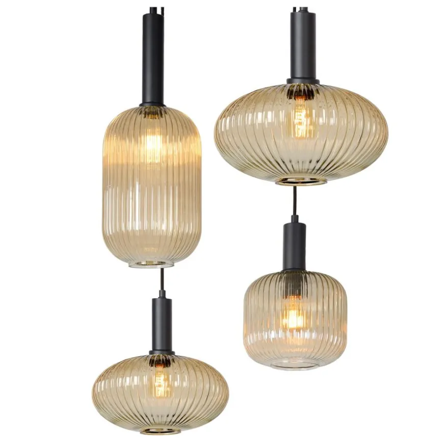 Lucide Hanglamp Maloto Goud - 7 x E27 - 150 cm breed