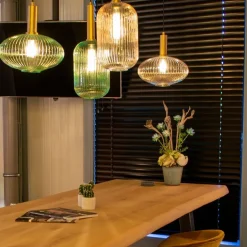 Lucide Hanglamp Maloto Groen - E27 - Ø 20 cm