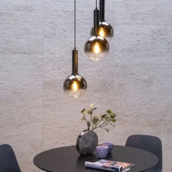 Lucide Hanglamp Marius Zwart - 3 x E27 - Ø 49 cm