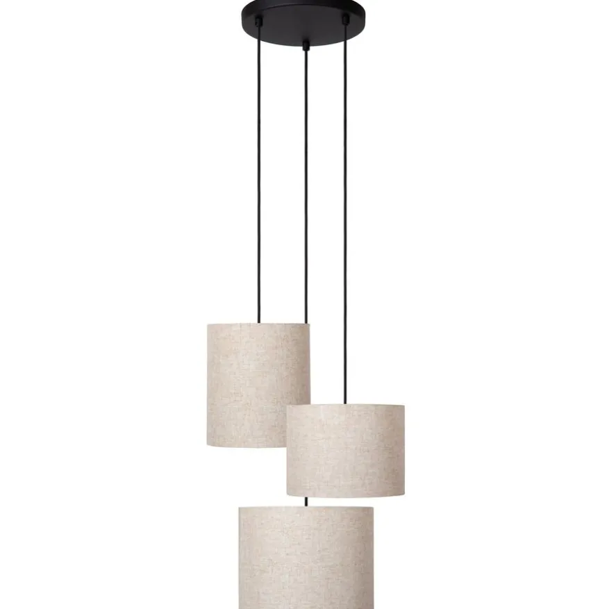 Lucide Hanglamp Maya Beige - 3 x E27 - Ø 46 cm
