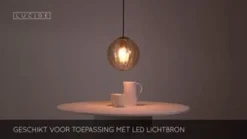 Lucide Hanglamp Monsaraz Roze - E27 - Ø 25 cm