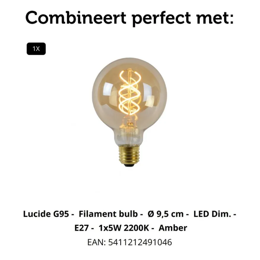 Lucide Hanglamp Yunkai Naturel - E27 - Ø 70 cm